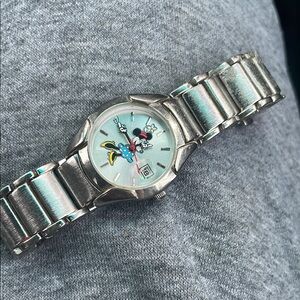 Silver Mickey Mouse Watch